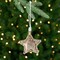 Northlight Sequin Stars and Trees Plush Christmas Ornaments - 4" - Gold - Set of 4